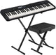 Casio CT-S300BK 61-Key Portable Touch Responsive Digital Piano (with Stand and Bench) - Electric Pianos