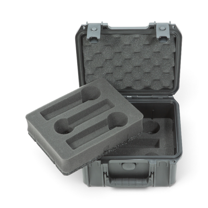 SKB SKB iSeries 0907-6 Six Mic Case (Black, Pre-Cut Foam) - Microphone Cases