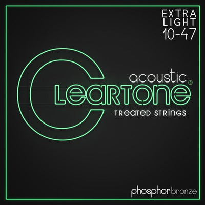 Cleartone Phosphor Bronze Acoustic Guitar Strings (Ultra Light 10-47)