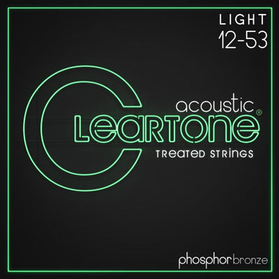 Cleartone Phosphor Bronze Acoustic Guitar Strings (Light 12-53)