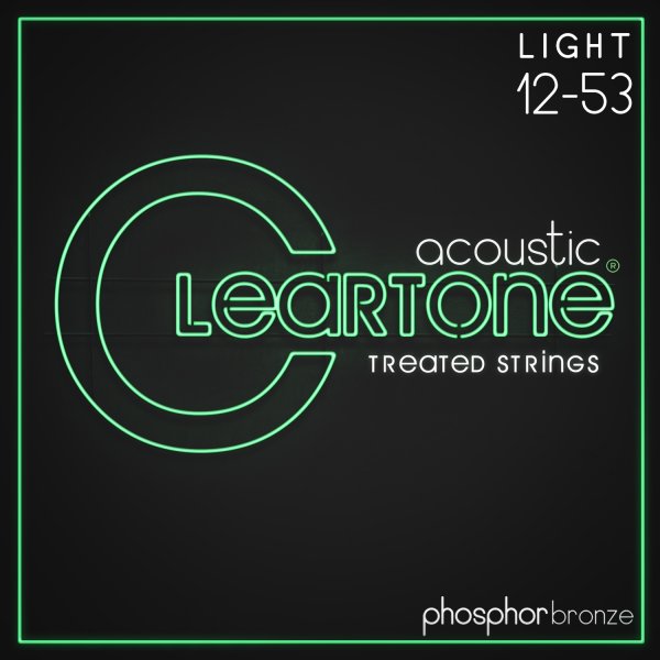 Cleartone Phosphor Bronze Acoustic Guitar Strings (Light 12-53)