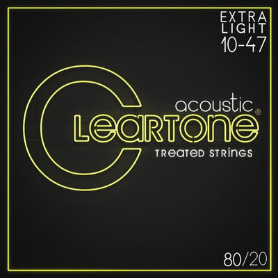 Cleartone 80/20 Bronze Acoustic Guitar Strings (Extra Light 10-47)
