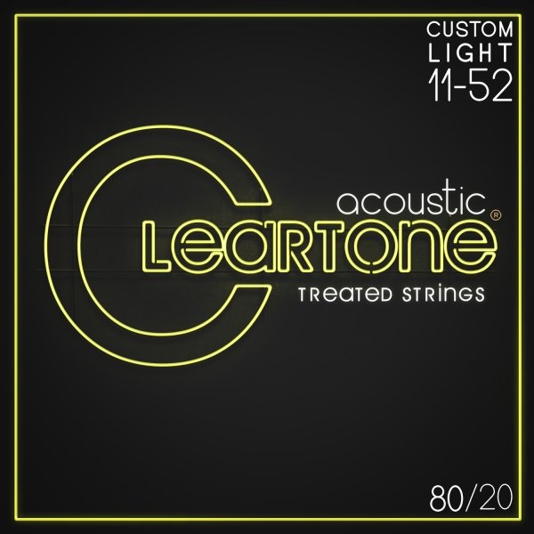 Cleartone 80/20 Bronze Acoustic Guitar Strings (Custom Light 11-52)