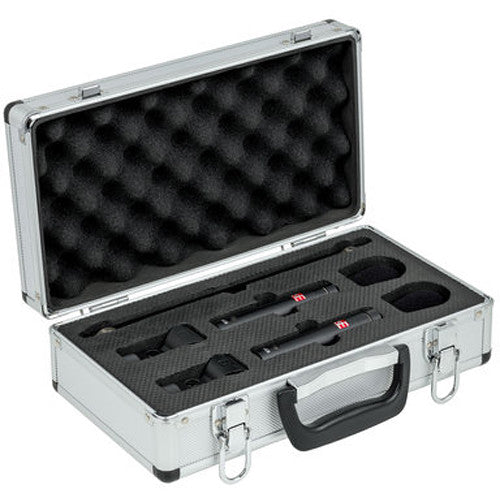 SE Electronics SE8SP Factory Matched Pair of sE8 Microphones with Mounting and Case – three-quarter right view