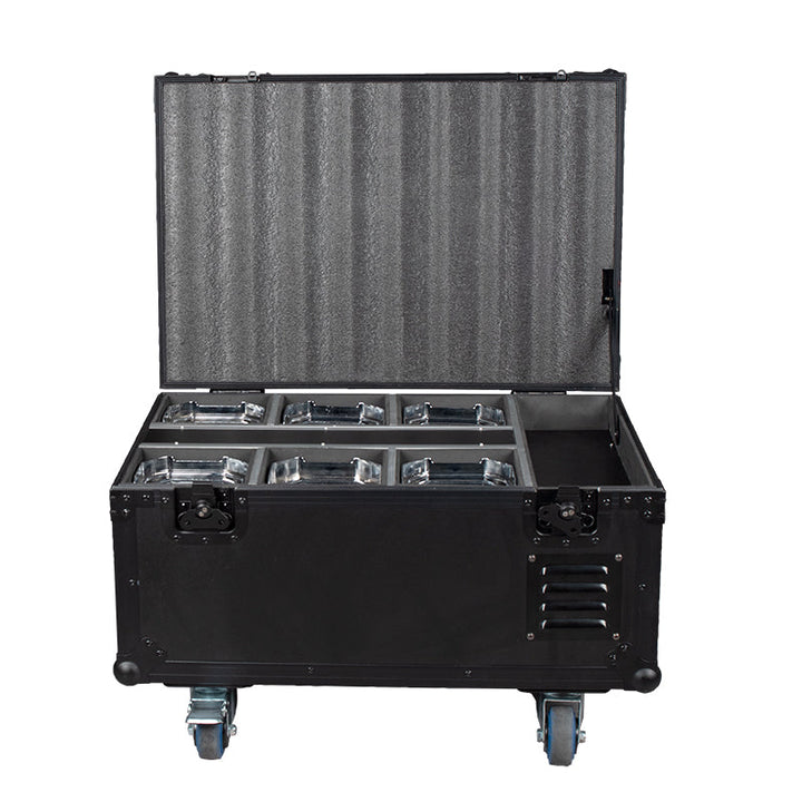 ADJ 6 x MIRAGE-Q6-IP (Battery) Fixtures with Flight Case