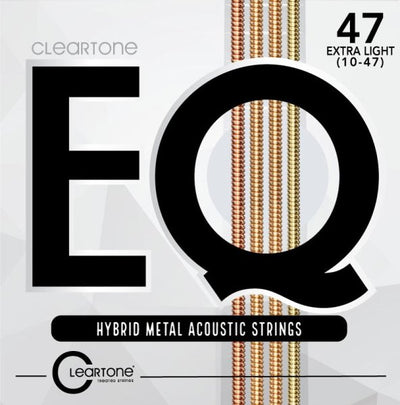 Cleartone EQ Hybrid Metal Acoustic Guitar Strings (Extra Light 10-47)