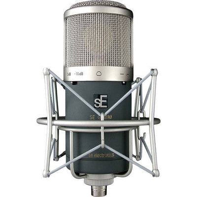 SE Electronics GEMINI/MKII Dual Tube Cardioid Condenser Microphone with Shockmount and Case – front view