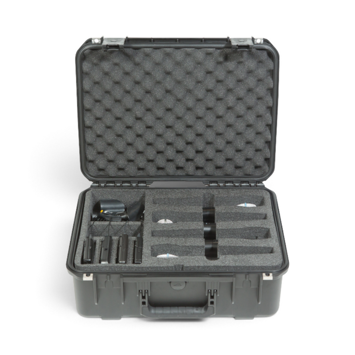 SKB SKB iSeries 1813-7 Wireless Eight Mic Case (Black, Pre-Cut Foam) - Microphone Cases