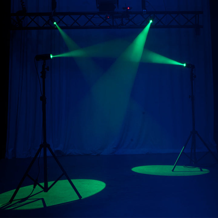 ADJ Pinspot with 15° Beam & 8W White LED + Remote