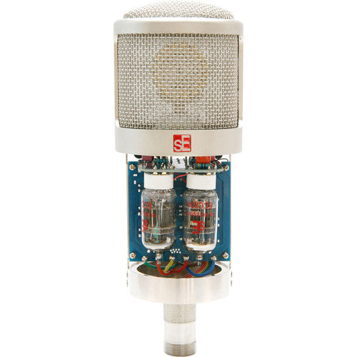 SE Electronics GEMINI/MKII Dual Tube Cardioid Condenser Microphone with Shockmount and Case – three-quarter left view