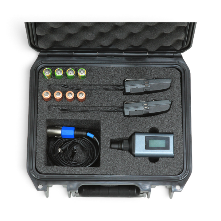 SKB SKB iSeries 0907-4 Sennheiser EW Wireless Mic Case (Black, Pre-Cut Foam) - Microphone Cases
