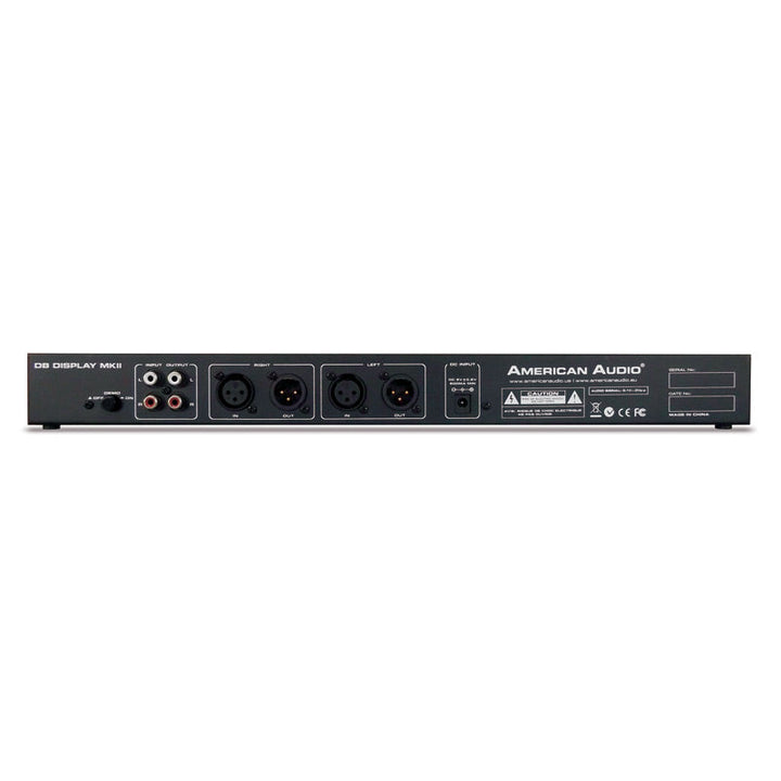 ADJ Rackmount LED dB display with RCA Input/Output - 19in
