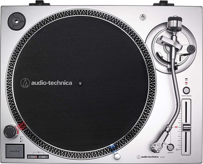 Audio-Technica AT-LP120XUSB-SV Stereo Turntable with USB (Silver) (Open Box, Brand New)