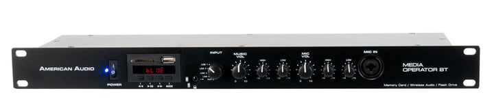 ADJ 1U Media Player with USB/SD/Bluetooth