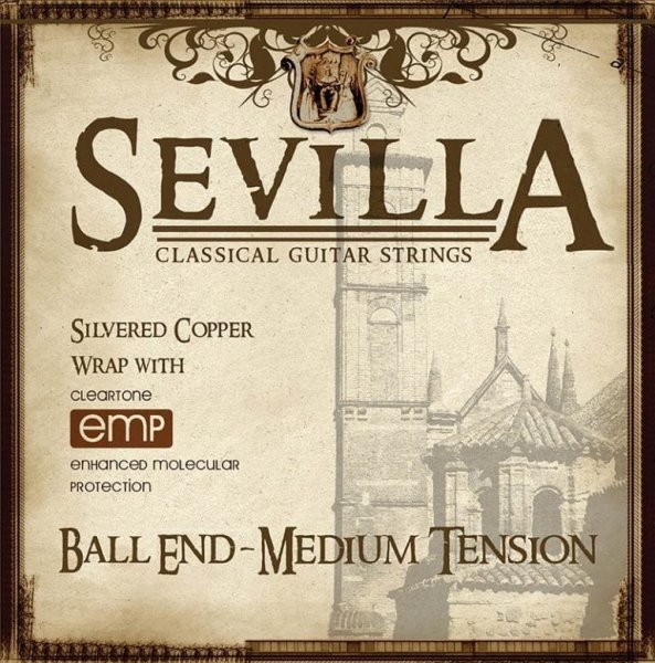 Cleartone Sevilla Classical Nylon Guitar Strings (Medium Tension, Ball End)