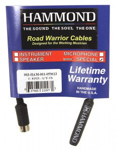 Hammond Hammond Cable 8-pin to 1/4" 6in