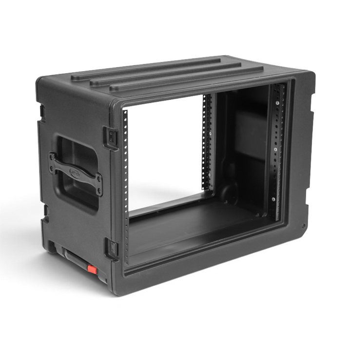 SKB SKB 1SKB-R8SW 8U rSeries Shallow Rolling Rack (Black) - Cases & Transport Accessories