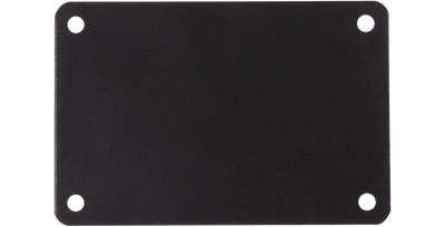 SKB SKB 3SKB-MP23 2 x 3 Metal Label Plate (Black) - Cases & Transport Accessories