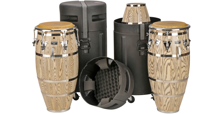 SKB SKB 1SKB-D3217 Mid-sized Conga Case w/ Wheels (Black) - Instrument Cases