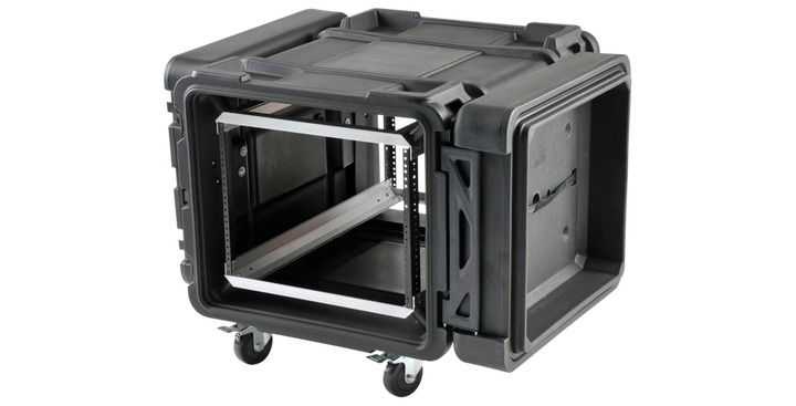 SKB SKB 3SKB-R908U30 rSeries 8U Shock Rack (Black) - Cases & Transport Accessories