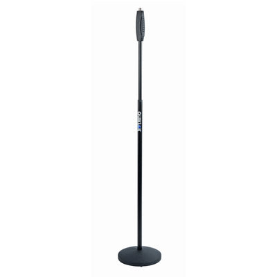 Quik Lok A988BK-AM Straight Microphone Stand with One-Hand Clutch Height Adjustment - Microphone Stands & Arms