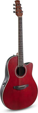 Applause Guitars Traditional AB24 Mid Cutaway Acoustic-Electric Guitar (Ruby Red Satin)