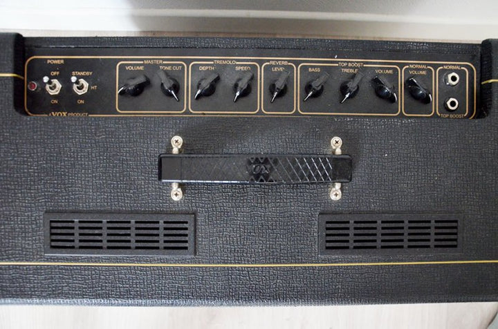 Vox AC15 Custom 15W 1x12 Tube Guitar Combo Amp (Celestion Alnico Blue, Black)