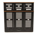 Argosy 10 Space Straight Rack, Double Bay, Walnut Trim
