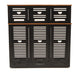 Argosy 22 Space Slanted Rack, Double Bay, Oak Trim