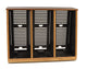 Argosy 16 Space Slanted Rack, Single Bay, Oak Trim