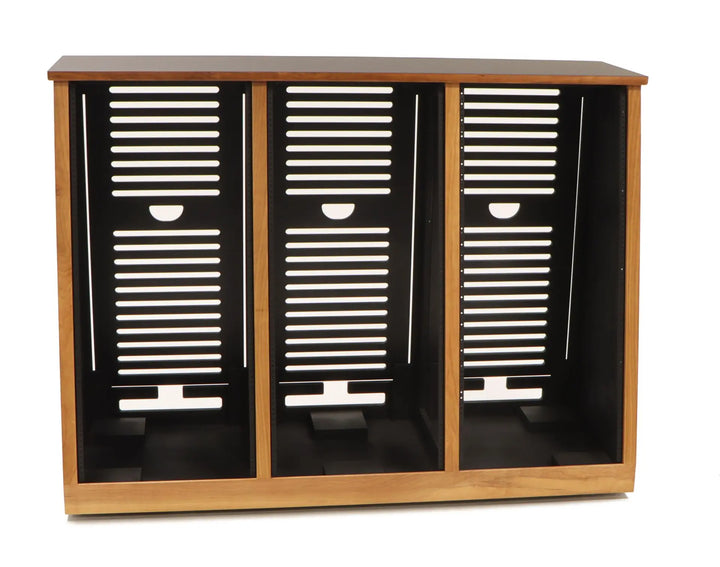 Argosy 10 Space Straight Rack, Single Bay, Walnut Trim
