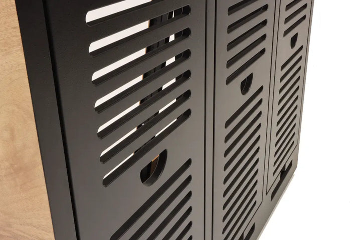 Argosy 10 Space Straight Rack, Single Bay, Walnut Trim