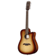 Alvarez AD60CE 12-String Artist Dreadnought Cutaway Acoustic-Electric Guitar (Shadowburst)