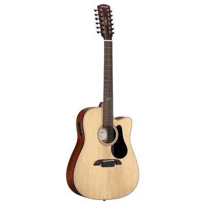 Alvarez AD60CE 12-String Artist Dreadnought Cutaway Acoustic-Electric Guitar (Natural Gloss)