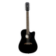 Alvarez AD60CE 12-String Artist Dreadnought Cutaway Acoustic-Electric Guitar (Black)