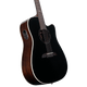 Alvarez AD70CE Artist Dreadnought Cutaway Acoustic-Electric Guitar (Black)