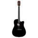 Alvarez AD70CE Artist Dreadnought Cutaway Acoustic-Electric Guitar (Black)