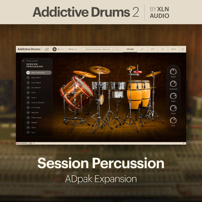 XLN Audio Addictive Drums 2: Session Percussion ADpak