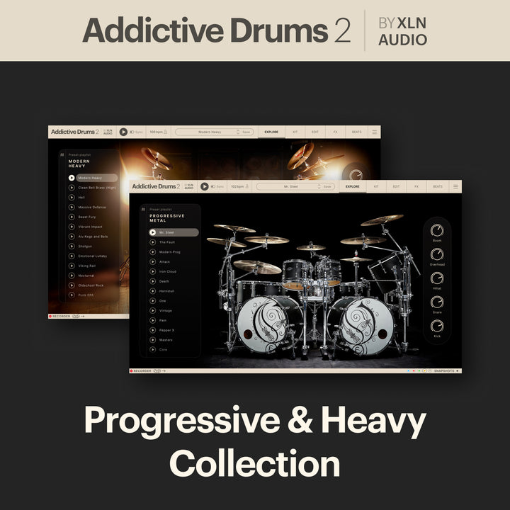 XLN Audio Addictive Drums 2: Progressive & Heavy Collection