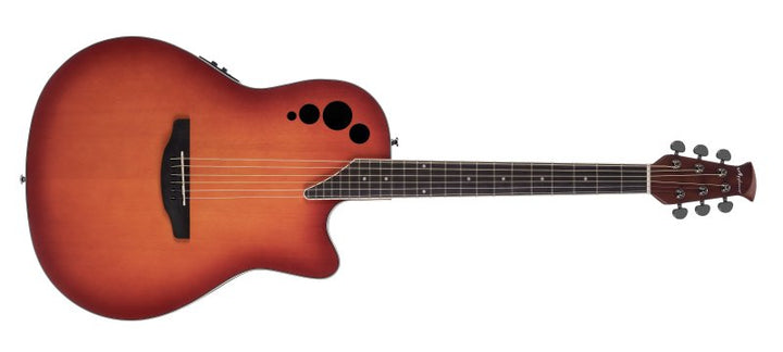 Applause Guitars Elite AE48 Super Shallow Cutaway Acoustic-Electric Guitar (Honeyburst Satin)