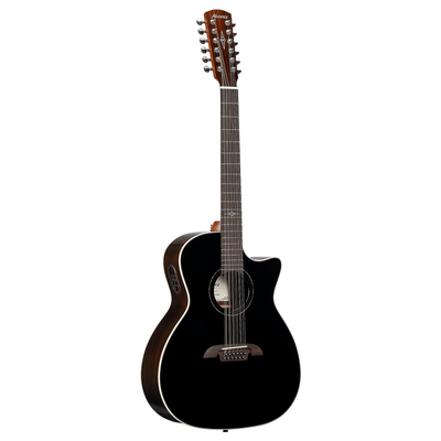 Alvarez AG70CE 12-String Artist Grand Auditorium Cutaway Acoustic-Electric Guitar (Black)