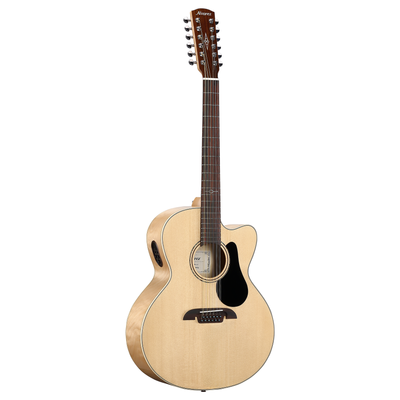 Alvarez AJ80CE 12-String Artist Jumbo Cutaway Acoustic-Electric Guitar (Natural Gloss)