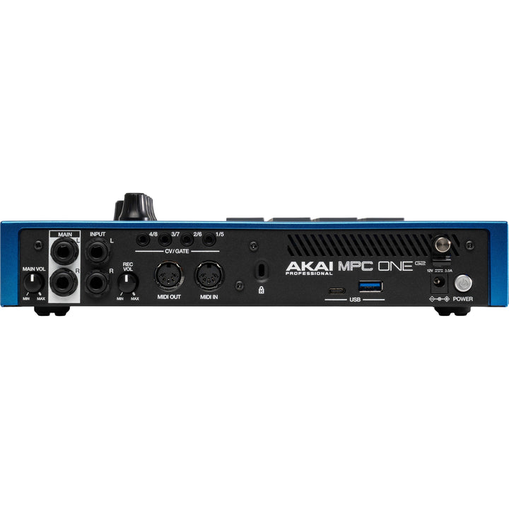 Akai MPC One Gen 2 (Blue) – rear panel with inputs and outputs