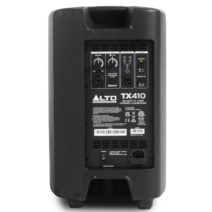 Alto Professional TX410 350W Powered Loudspeaker With Bluetooth - 10in
