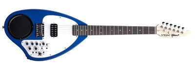 Vox APC-1 Electric Guitar with Built-In Speaker, Amp and Rhythm Machine (Blue Metallic)