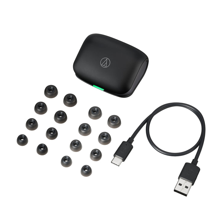 Audio-Technica ATH-TWX7 Noise-Canceling True Wireless Earbuds (Black)