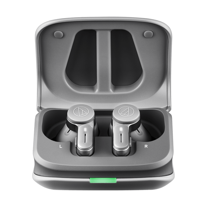 Audio-Technica Consumer ATH-TWX7 Noise-Canceling True Wireless Earbuds (Grey)