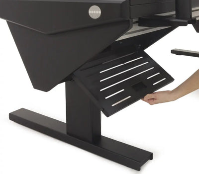 Argosy Eclipse for Audient ASP4816 w/ Desk on Left, 8sp Rack on Right, Black Upper End Panels