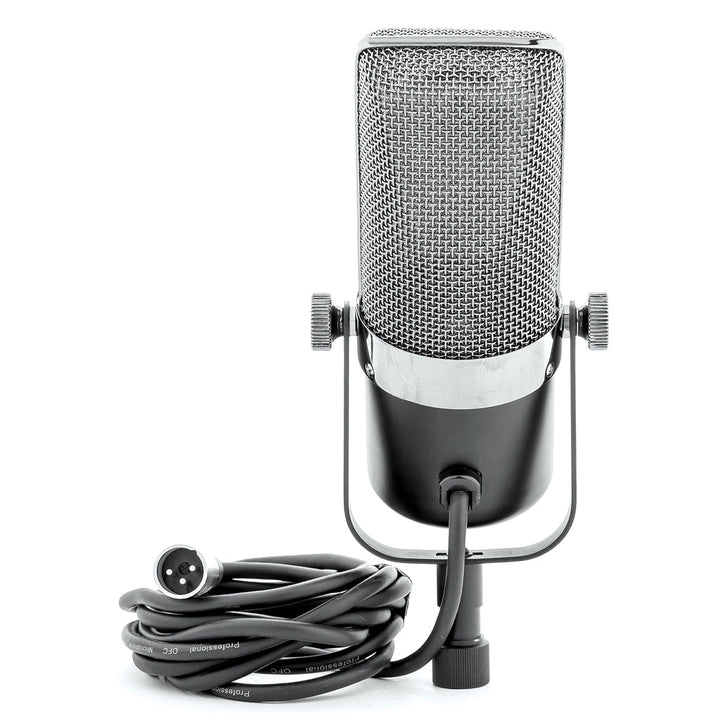 Apex APEX210B Ribbon Microphone with Vintage styling, integrated yoke stand - Microphones