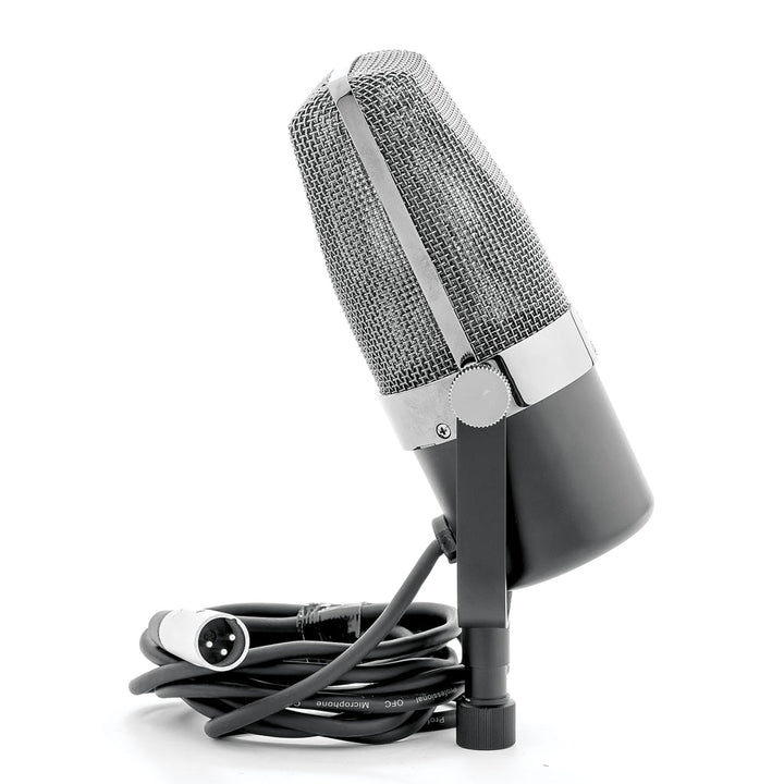 Apex APEX210B Ribbon Microphone with Vintage styling, integrated yoke stand - Microphones